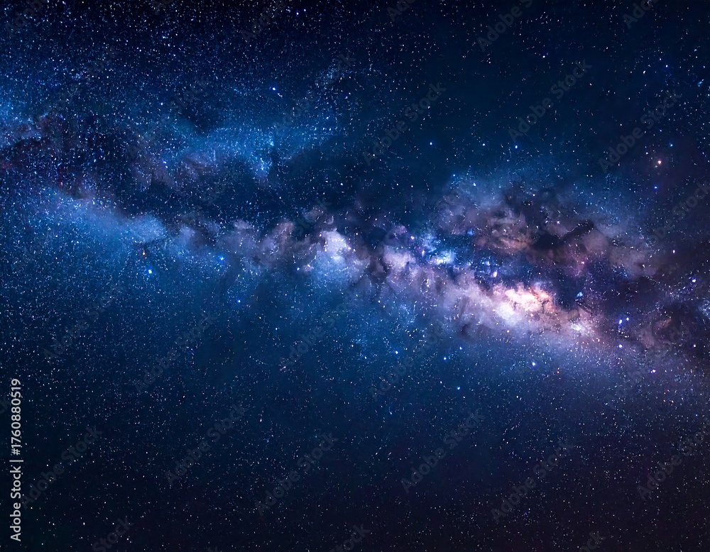 Fototapeta premium A stunning capture of a vast, vibrant, and cosmic nebula, filled with stardust