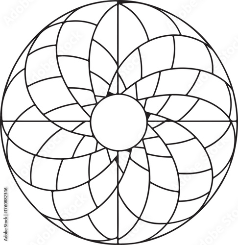 black and white abstract vector illustration