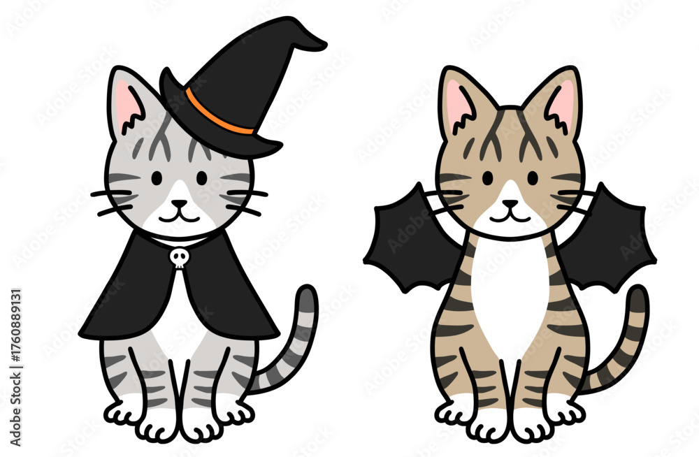 Obraz premium ハロウィンコスチュームの猫・ネコ・ねこ