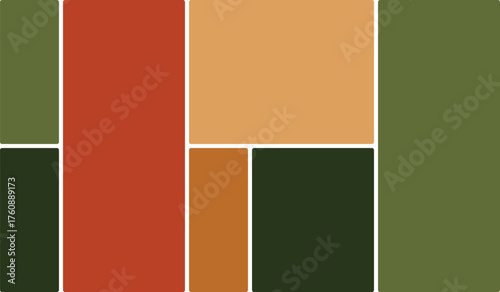 Abstract Background of Dark Green with Subtle Orange Accent Side Bar