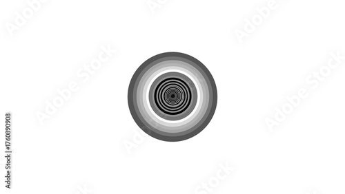 Concentric circles of grayscale radiating inward