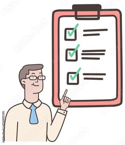 man with clipboard
