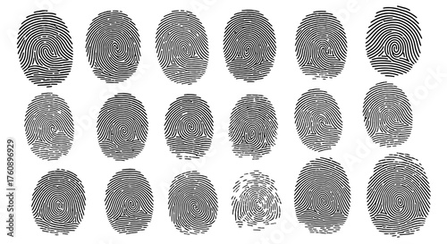 Fingerprint Identification Pattern in a Row