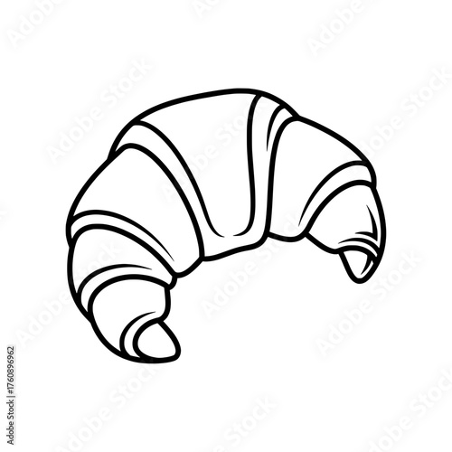 Croissant isolated illustration
