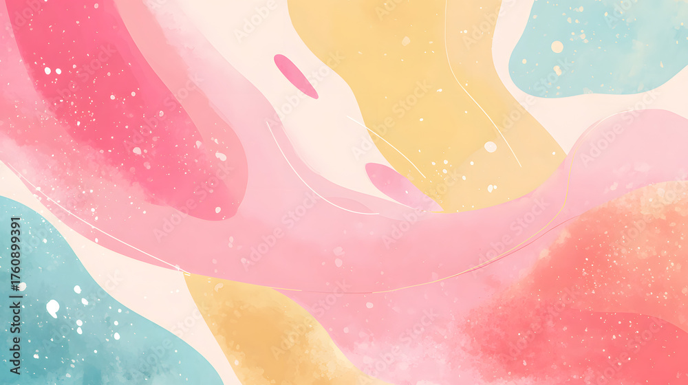 Fototapeta premium Dreamy soft pastel abstract gradient