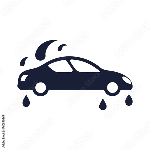 car liquid swirls and drops vector