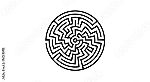 Find your way through this oval maze puzzle game for children and adults maze challenge with solution