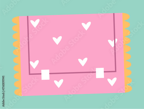 Menstruation feminine hygiene products isolated concept. Vector graphic design illustration	