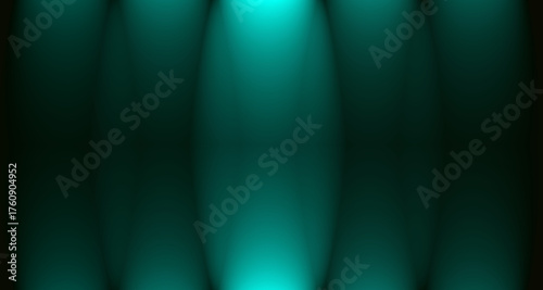 Abstract teal light background with glowing spotlight effect and smooth gradient texture. Ideal for use in digital design, stage lighting themes, modern presentations, and creative web templates.