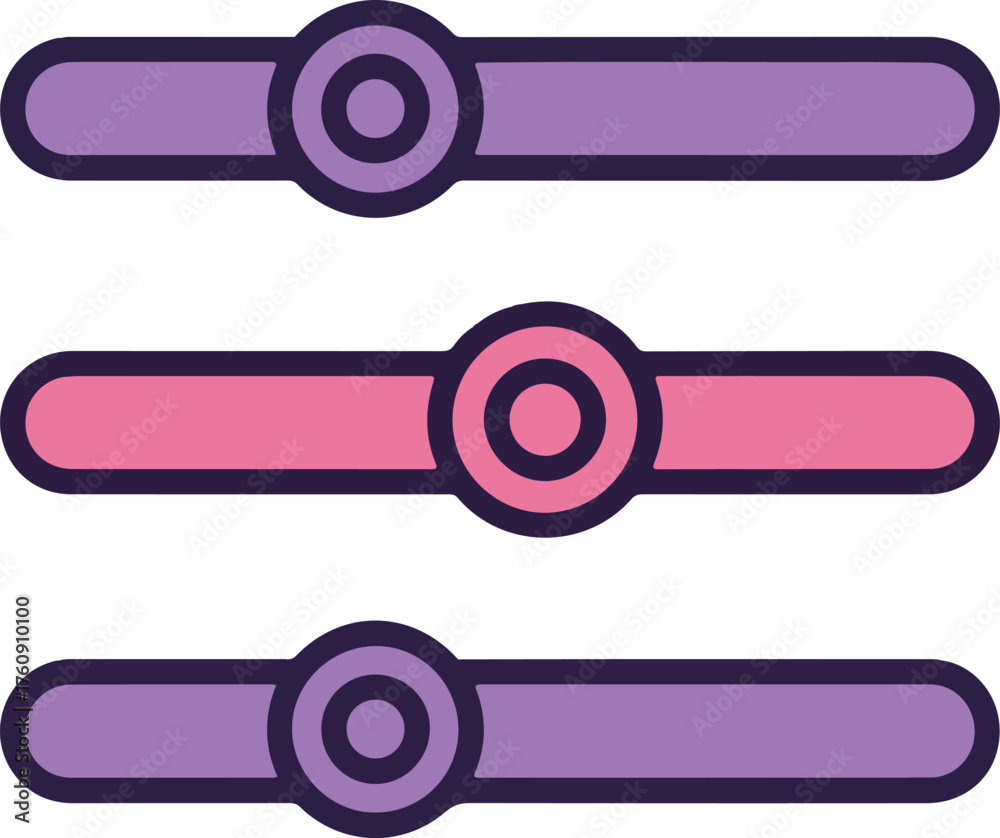 Obraz premium Modern slider bar interface element for user control and adjustment