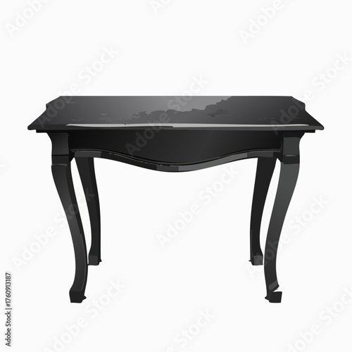 Eleganter Konsolentisch aus schwarzem Stein