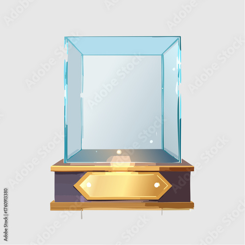 Luxuriöse Glasvitrine mit LED-Beleuchtung