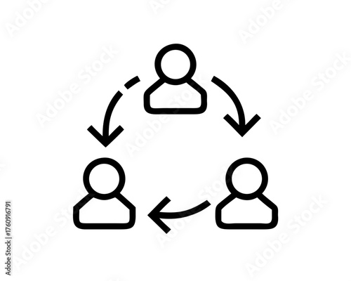 Illustration of a people network