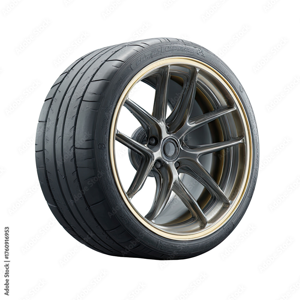 Obraz premium High-performance tire and wheel assembly