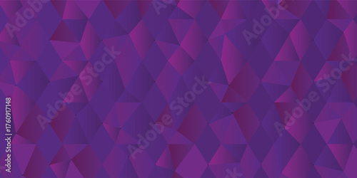 Dark Purple vector shining triangular background. Creative geometric illustration in Origami style with gradient. A new texture for your design.