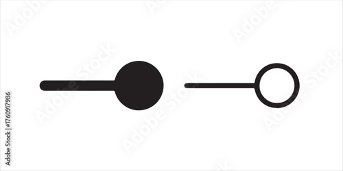 Toggle switch illustration showing on off positions, perfect for illustrating options or states of mind in your next project or presentation