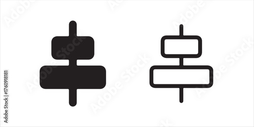 Dynamic align top icon set for perfect designs align elements for professional use in your next project align text and objects with precision