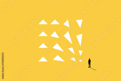 Business transformation and change. concept of creative process, strategy, plan. Minimal eps10 art illustration