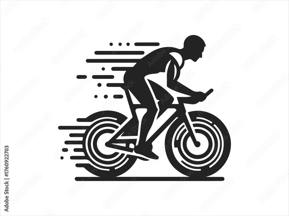Obraz premium Fitness Cycle vector logo design