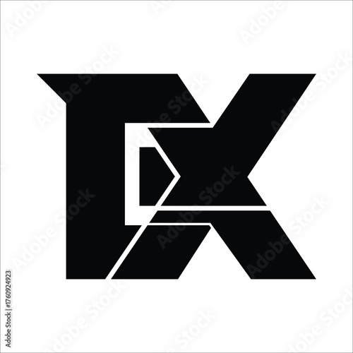  EX , logo EX ,Letter On luxury Logo
