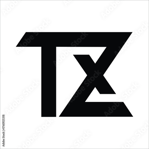   TZ , logo TZ ,Letter On luxury Logo
