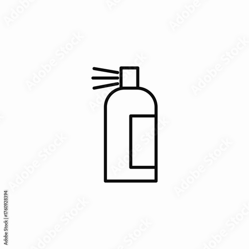 spray aerosol bottle icon sign vector