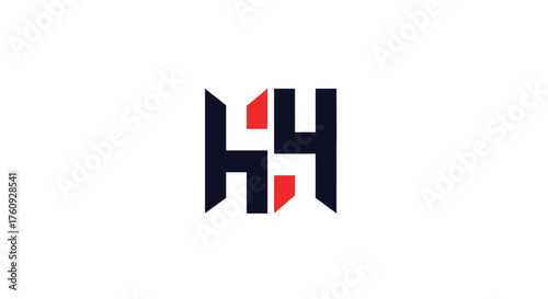 Modern hh monogram logo design bold geometric typography symbol corporate branding identity
