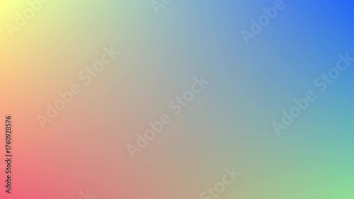 Abstract gradient animation with four points shifting colors randomly, creating vibrant motion background.