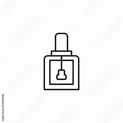 nail polish applicator icon sign vector