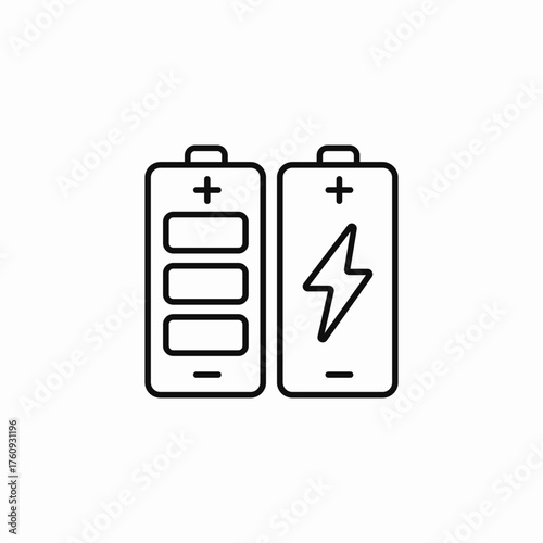 charging battery pack icon sign vector