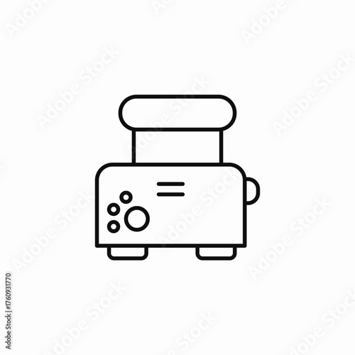 electric toaster icon icon sign vector