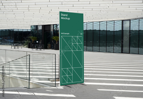 Vertical Banner PSD Mockup