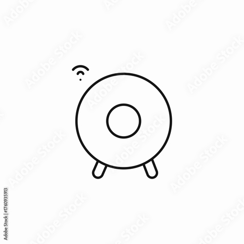 smart home speaker icon sign vector