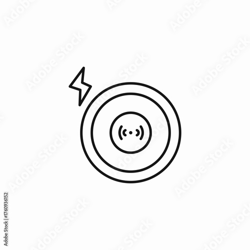 sound wave target icon sign vector