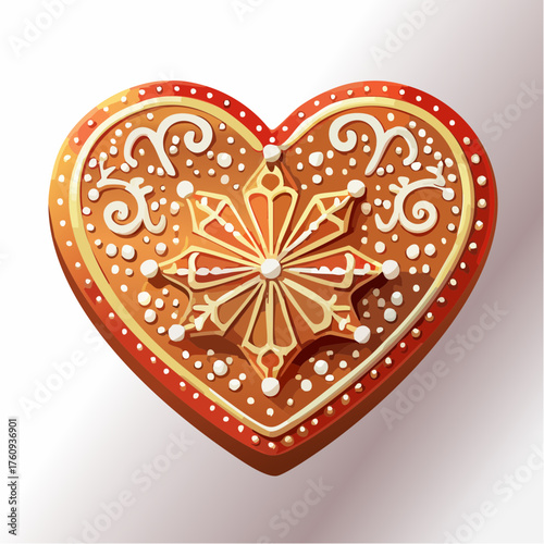 Lebkuchenherz mit Zuckerguss