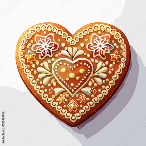 Lebkuchenherz mit Zuckerguss