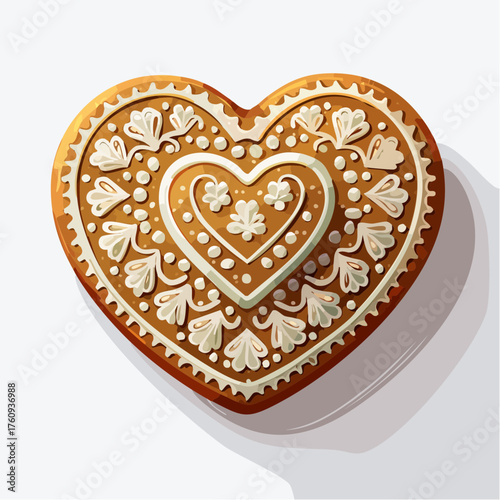 Lebkuchenherz mit Zuckerguss