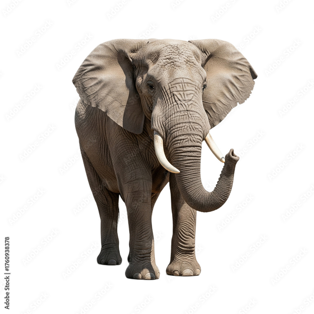 Fototapeta premium Elephant with transparent PNG background