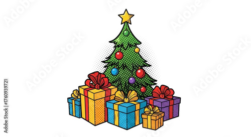 Presents under the Christmas tree