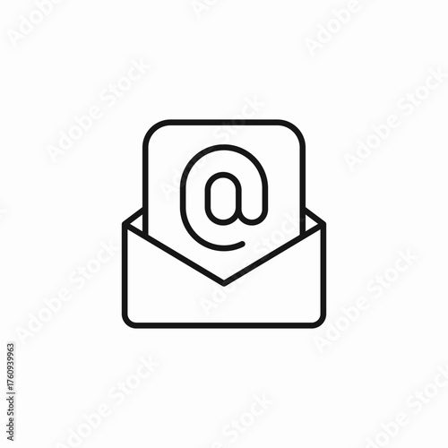 email message envelope icon sign vector