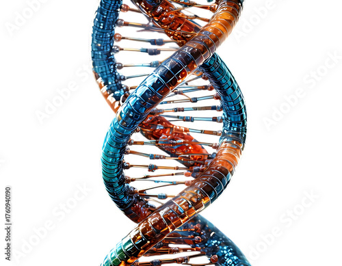 3D Rendered DNA Double Helix Structure dna structure