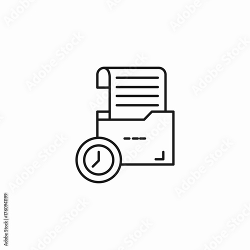 scheduled project deadline icon sign vector
