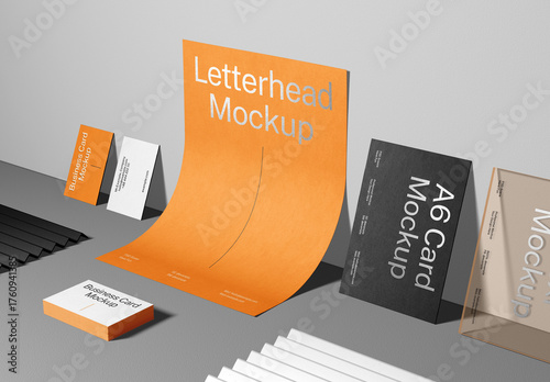 Paper Elements Stationery Mockup