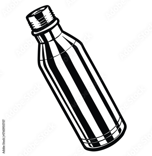 A Sleek Stainless Steel Bottle Durable, Safe, and Keeps Beverages Fresh and Cool, Perfect for On-the-Go Hydration and Sustainable Living, Representing a Reliable and Eco-Friendly Lifestyle Choice