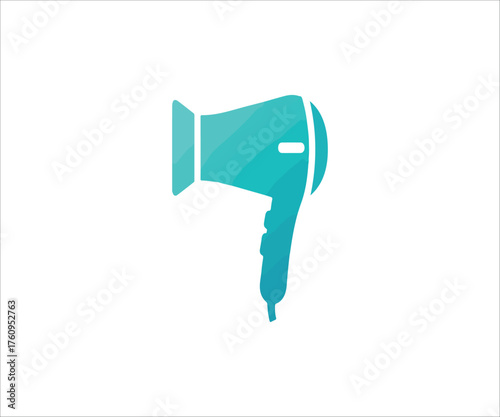 Hair dryer isolated on white background vector illustration template design