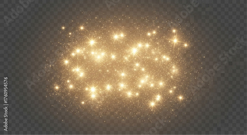 A radiant display of light with glowing particles, an elegant and enchanting sparkle, an artistic display of abstract visual. vector illustration