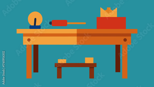Carpenter Table Wood Surface for DIY Backgrounds
