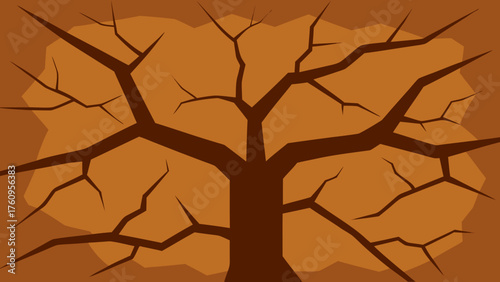 Cracked Tree Bark Close Up Texture Background