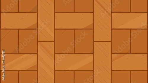 Seamless Brown Wooden Floor Tiles Background