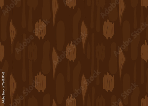 Seamless Dark Brown Wooden Pattern Texture